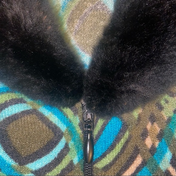 Vintage 90s Blumarine fur collar cardigan - Picture 4 of 5